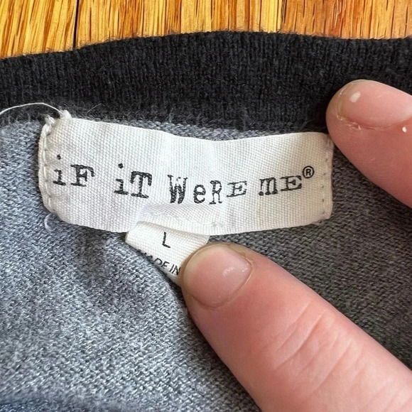 Black and grey knit top - Picture 6 of 7